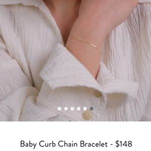 Mejuri Gold Coated Bracelet—Like New! No bumps in the chain